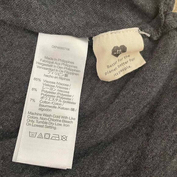 Madewell Womens Relaxed Gray Midi Tee Dress Size L NWOT - Picture 4 of 12